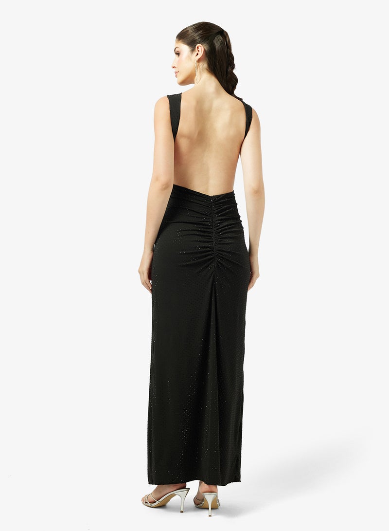 Jaded Rose Flowing Full-Length Graceful Silhouette Dress - Image 2